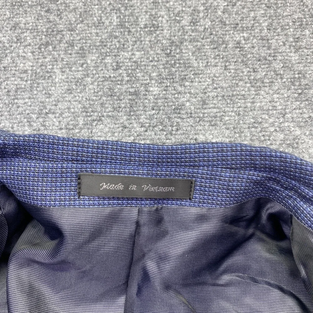 Michael Kors Mens 42R Blue Micro Pattern Two Button Blazer Sport Coat NWT
